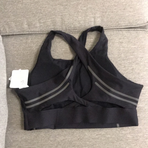 Fabletics No Bounce High Impact Sports Bra Black Reflective - Picture 5 of 5
